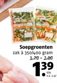  soepgroenten zak 350 400 kilo v.a. 