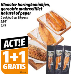  1 2 klooster haringkoninkjes gerookte makreelfilet naturel peper ca. kilo 