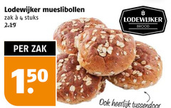  mueslibolletjes 4 150 lodewijker mueslibollen zak stuks brood tussendoor 