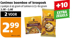  conimex boemboe kroepoek 2 zakken kilo v.a. 10 naturel zegels nasi goreng 