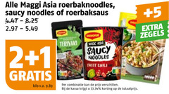  noodles 1 2 maggi asia saucy roerbaksaus teriyaki chili 5 zegels kilo v.a. combinatie kassa www 