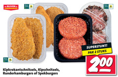  kipschnitzels hamburgers 2 200 beter leven kipkrokantschnitzels runderhamburgers pak stuks 