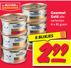  gourmet kattenvoer 6 10 gold les house blikjes 