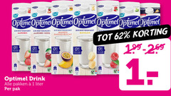  optimel drinkyoghurt 1 aardbei kers mango passievrucht banaan generator drink pakken liter pak 