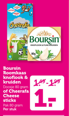  boursin roomkaas 1 80 calcium vegetarians protein fresh cheese sticks pack knoflook fijne kruiden am champion doosje pak stuk 