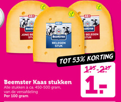  beemster kaas 100 48 vegetarisch premium jong be belegen stuk stukken ca. versafdeling 