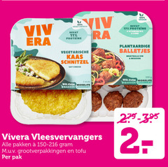  vivera vegetarisch 2 11 17 100 200 vegetarische kaas schnitzel say cheese vitamine ijzer plantaardige balletjes meatballs mission stuks morelife lessmeat vleesvervangers pakken tofu pak 