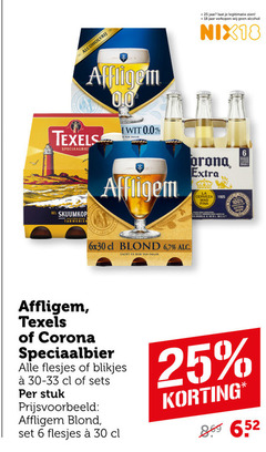  corona affligem texels speciaalbieren 6 18 25 30 100 alcoholvrij jaar legitimatie alcohol nix18 0.0 tarwebier yan blond 7 zacht rijk cerveza models speciaalbier blikjes stuk 