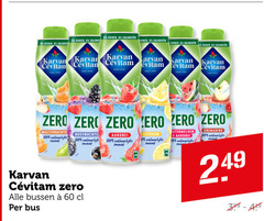  karvan cevitam limonadesiroop 60 100 1948 suiker calorie calorieen cevitan sinus zero natuurlijke bosvruchten aardbei citroen natuurlijk bussen bus watermeloen 00 grenadine 