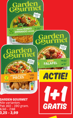  garden gourmet vegetarisch 1 100 vegetarian crunchy bite veggie rondo with spinach rice cheese quick source protein classic falafel spices authentic taste high lightly roasted pieces and european soy pak 6 50 7 3 25 99 