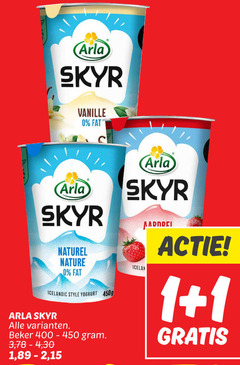  arla vruchtenyoghurt 1 skyr vanille naturel nature icelandic style yoghurt beker 3 4 30 2 15 