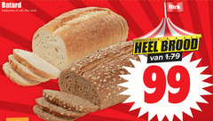  brood 99 batard volkoren wit stuk 