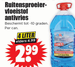  ruitensproeiervloeistof 4 ruitensproeier vloeistof antivries beschermt graden liter elders lave glace 