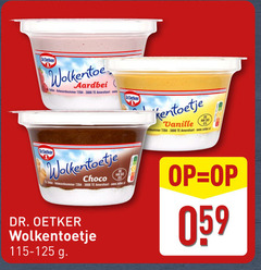  dr oetker toetje 303 aardbei deer antwoordnummer www wolkentoetje choco vanille 