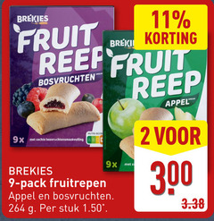  fruitrepen 2 9 11 300 fruit reef bosvruchten reep appel zachte brekies nutri pack stuk 