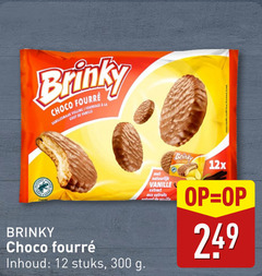  biscuit 12 300 brinky choco fourre vanillesmaak vulling la gout vanille fourree inhoud stuks natuurlijk extract aux extraits natural vanilla 12x 