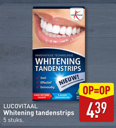  tandpasta 5 lucovitaal innovatieve technologie whitening effectief tanden waterstofperoxide dagen stuks 