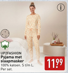  damespyjama 100 pyjama slaapmasker katoen 