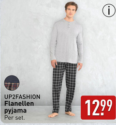  herenpyjama flanellen pyjama 