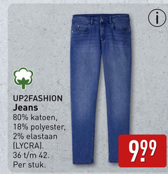  dames jeans 2 18 36 42 80 katoen polyester elastaan lycra stuk 