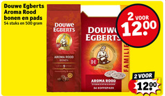  douwe egberts koffiebonen koffiepads 2 500 aroma rood bonen pads stuks meester douw koffiebranders evenwichtig rond joure familie 