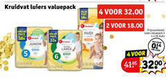  kruidvat huismerk luiers 2 3 4 5 6 valuepack pack junior skinprotect large midi stuks luier 