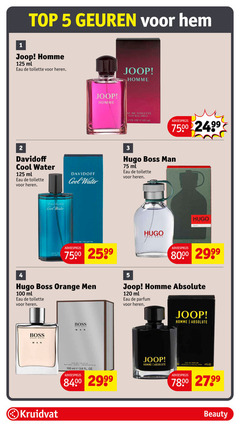  eau de toilette 1 2 3 4 5 100 120 top geuren joop homme ml heren natural spray oz davidoff cool water hugo boss man orange men absolute parfum das kruidvat vaporisateur beauty 