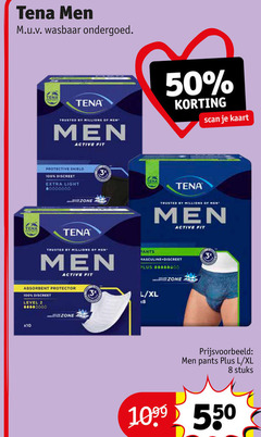  tena men incontinentieverband 2 8 50 100 wasbaar ondergoed trusted by millions active fit scan kaart protective shield discreet light zone absorbent protector level pants 3x masculine l xl stuks 