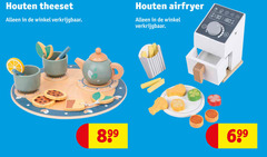  kinderspeelservies 180 houten theeset airfryer 