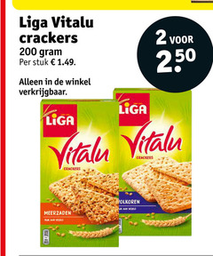  liga crackers 2 200 250 vitalu stuk meerzaden volkoren 