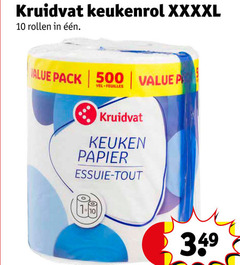  kruidvat huismerk keukenpapier 10 500 keukenrol rollen pack vel keuken papier essuie tout 