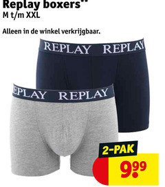  heren boxershorts 2 replay boxers xxl pak 