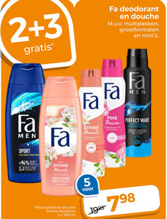  fa deodorant douchegel 2 3 5 250 douche multipakken grootformaten divine moments pink passion men wave sport 2.1 gentle to sign ml 