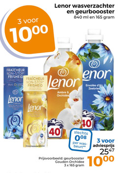  lenor wasverzachter 3 40 1000 ml fraicheur stop ambre zeebries geurbooster gouden orchidee 10 