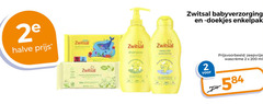  babyverzorging babyshampoo 2 200 2e halve zwitsal shampoo doekjes enkelpak zeepvrije ml 