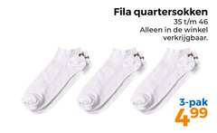  damessokken herensokken 3 35 46 fila quartersokken pak 