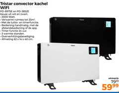  convectorkachel 3 14 24 40 tristar convector kachel wifi wit zwart watt verwarmt ruimtes turbo timerfunctie bediening handmatig afstandsbediening timer functie uur warmte standen oververhittingsbeveiliging cm 