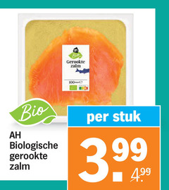  gerookte zalmfilet zalm bio biologische stuk 