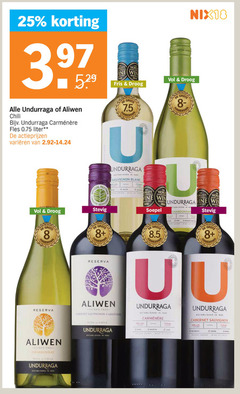  witte wijn rode 3 5 8 13 18 25 48 1590 1885 nix18 win brand fris droog line age undurraga aliwen chili fles liter varieeren official sauvignon blanc 750ml world vine brandschoon soepel at chardonnay stevig casted partner reserva sacred tree cabernet carmenere wine chile established cheese by 