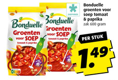  bonduelle diepvriesgroente 600 groenten soep tomaat paprika diepvries zak stuk 