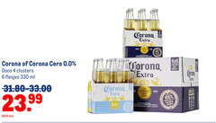  corona speciaalbieren 1 4 6 100 330 natural since la cerveza cerveceria 0.0 doos ml lc brewed under from licentie water bottles bouteilles flessen with 