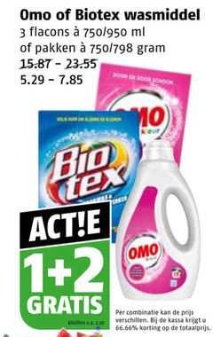  biotex omo wasmiddel handwasmiddel 1 2 3 750 950 ml pakken schoon bio kilo liter v.a. keur combinatie kassa 