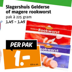  rookworst 1 225 slagershuis gelderse pak kilo 