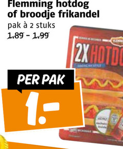  flemmings broodje hotdog frikandelbroodjes 2 flemming frikandel pak stuks 2x 