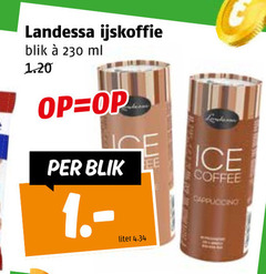  landessa ijskoffie blik ml liter ice coffee cappuccino 