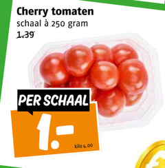  cherry tomaten 250 schaal kilo 