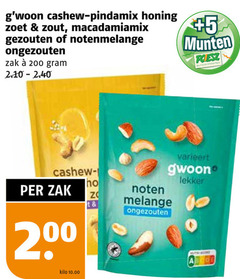  noten 200 cashew pindamix honing zoet zout macadamiamix gezouten notenmelange ongezouten zak 5 munten supermarkten melange cashewnoten varieert gwoon kilo 