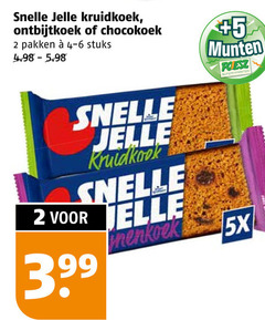  2 jelle kruidkoek ontbijtkoek pakken stuks 5 munten supermarkten 3 99 5x 