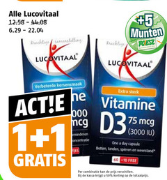  lucovitaal voedingssupplement 1 50 samenstelling 5 munten supermarkten concentratie vitamine one day capsule botten tanden spieren weerstand free combinatie kassa 