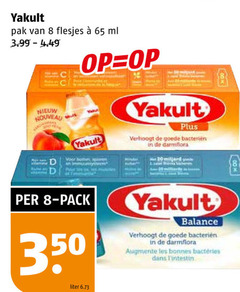  yakult drinkyoghurt 8 30 65 350 pak ml nouveau botter pour muscles bacterien darmflora good pack liter balance les 00 